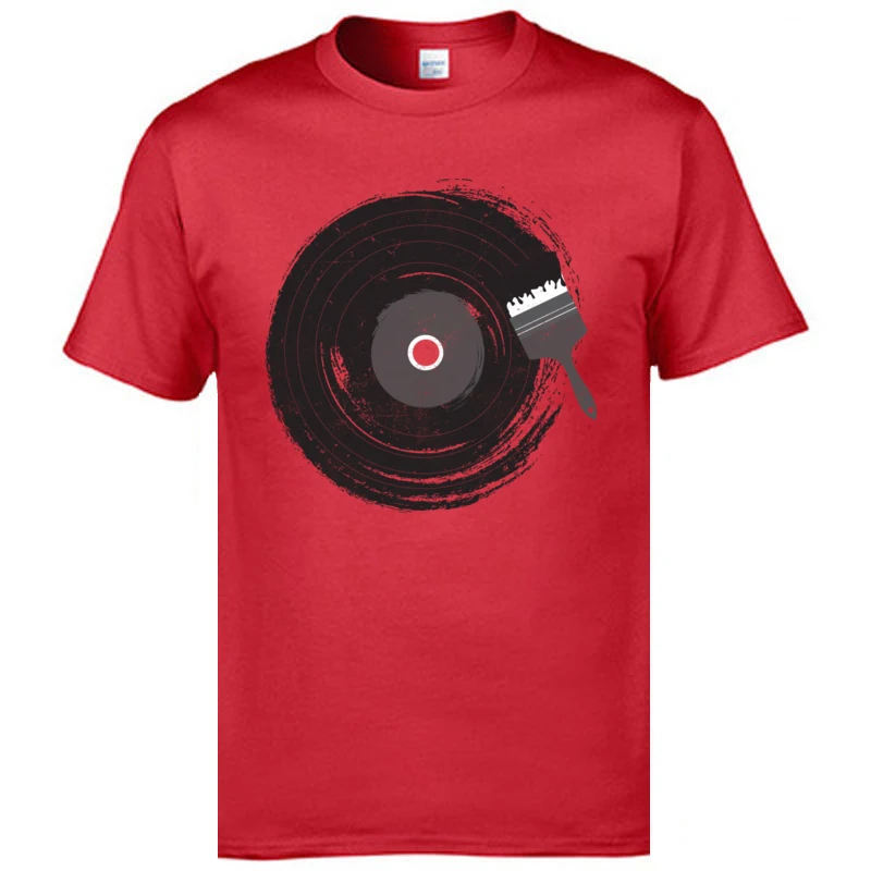 Black Disc Records Art Music T Shirts Mens Fashion Casual Tops T-Shirts Funny Design Vintage Tshirts Hip Hop JAZZ CD Rock Tshirt