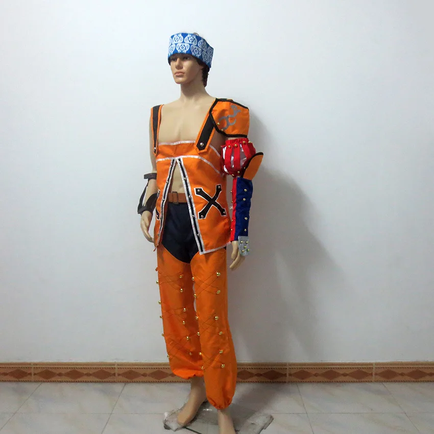 Final Fantasy 10 Wakka Christmas Party Halloween Uniform Outfit Cosplay Costume Customize Any Size