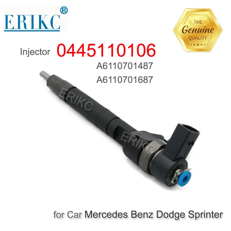 

ERIKC Diesel Fuel Injector 0445110106 Common Rail Fuel Inyector Nozzle Assembly 0 445 110 106 for Mercedes Benz Dodge