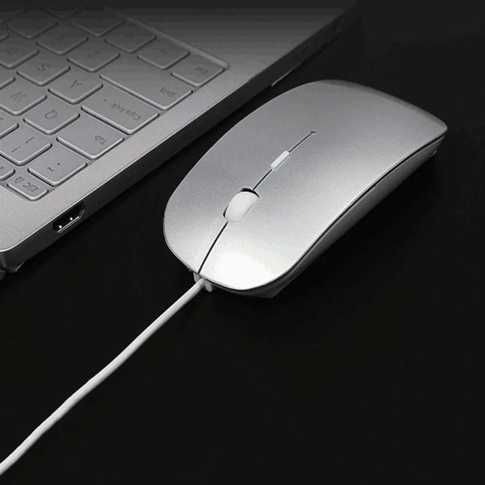 4 ألوان رقيقة جدا USB السلكية ماوس 1600 ديسيبل متوحد الخواص الفئران كتم زر لأجهزة الكمبيوتر المحمول السلكية ماوس لماك بوك اير برو ملحقات الكمبيوتر #4