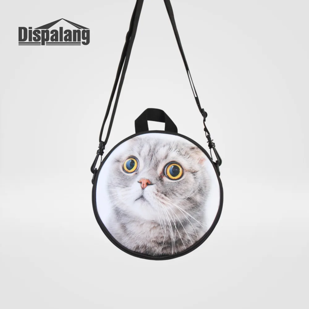 Dispalang – Mini sac à dos pour enfants, sac d'école rond avec motifs d'animaux, pour garçons et filles, 9 pouces