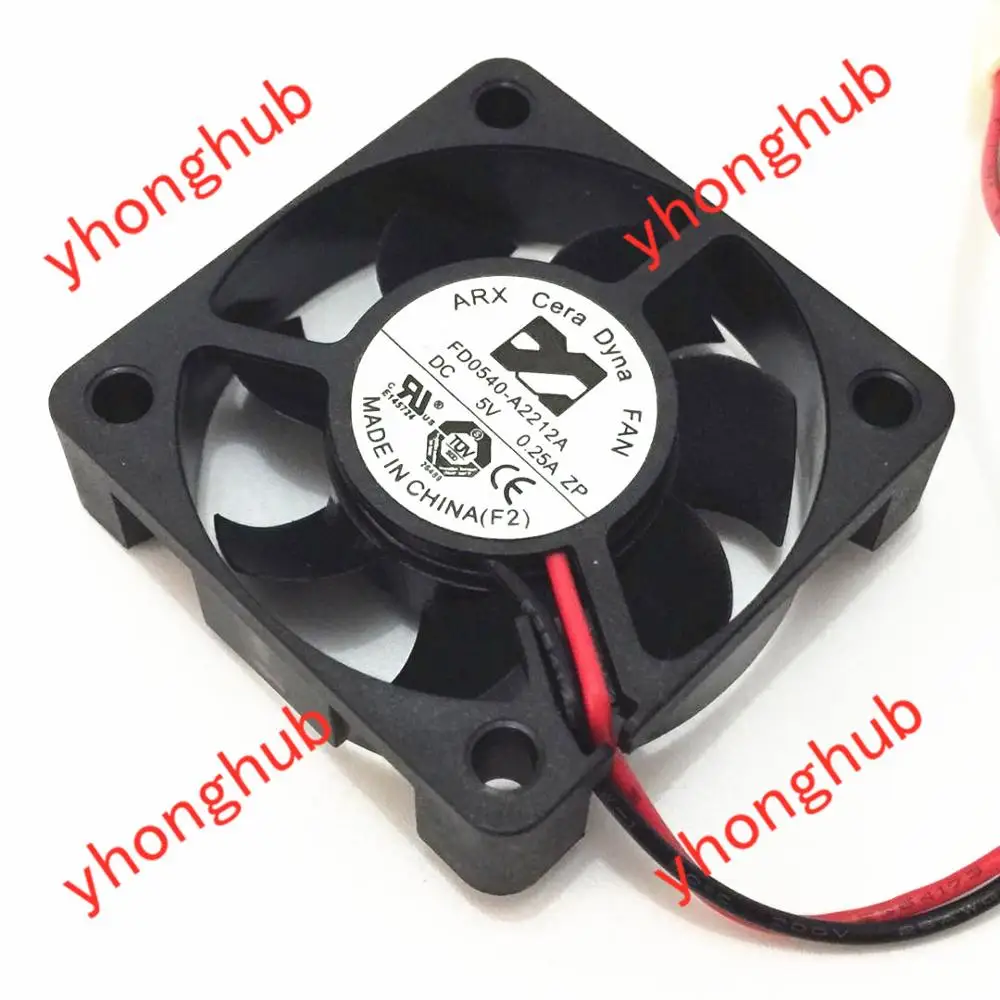 ARX FD0540-A2212A DC 5V 0.25A 2-Wire Server Cooling Fan