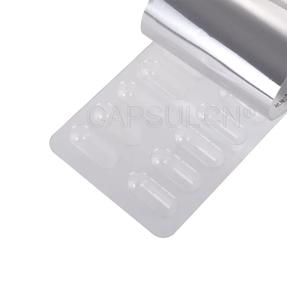 14 holes Capsules Blister Packaging Sheet Size 2 capsules 3000pcs Capsule Blister Packing Sheet