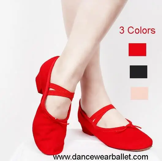 Canvas Practice Dance Shoes Teacher Teaching Dance Shoes Ballet Shoes With Heels