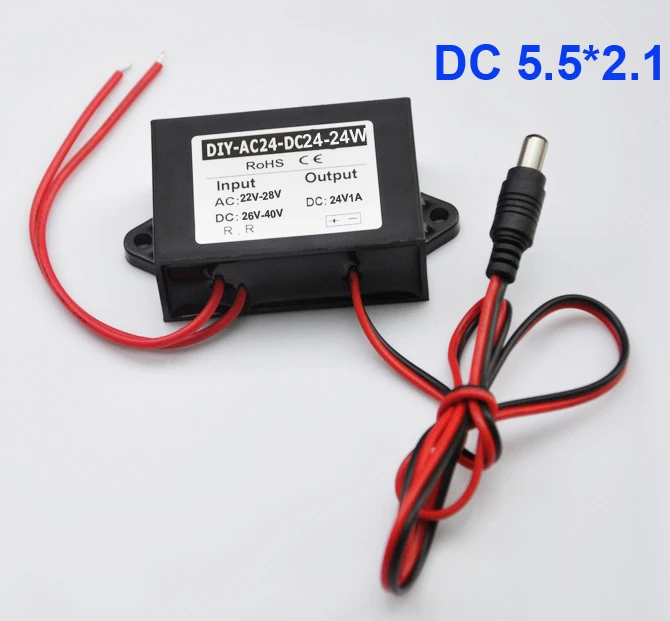 

DC(26V-40V) AC(22V-28V) To DC Buck Converter 24V 1A 24W Power Converter Adapter Waterproof Module For CCTV Camera Security