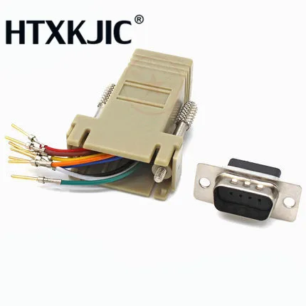 Di Alta Qualità DB9 Femmina a RJ45 Femminile DB9 per RJ45 Adattatore Del Connettore Rs232 Modulare Cab-9as-fdte per Rj45 Db9 per Computer aqjg