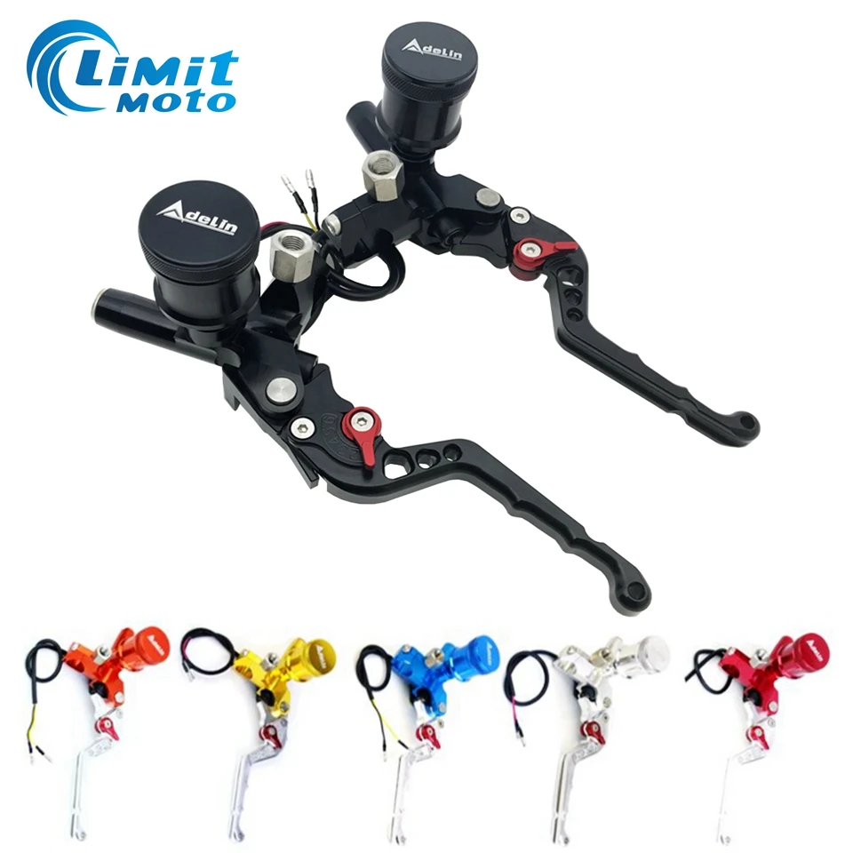 1 pcs CNC lever Handle Hydraulic clutch Brake Pump Master Cylinder Motorcycle Racing Universal For HONDA Yamaha Kawasaki