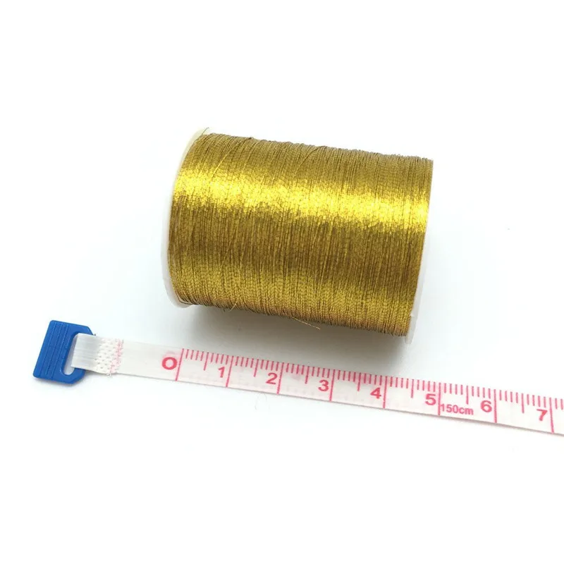 109 Yards Gold Cord Nylon Thread Cross Stitch Strong Threads For DIY Embroidery Handmade Braided Sewing Supplies