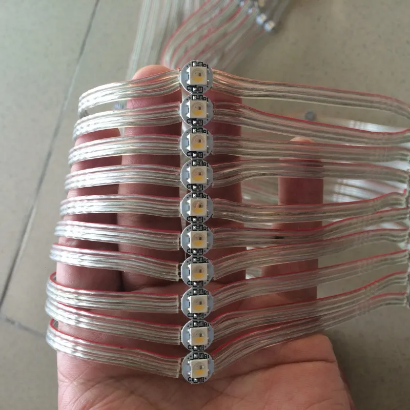 50 x SK6812 Pre-soldered Addressable Individully RGBW led string Neutral white WWA pixel module light panel mini Board 5V