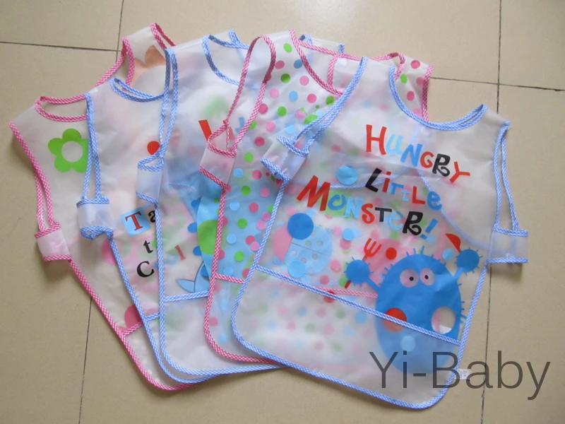 12Pieces/Set YB0003 Infant saliva towels  Baby Waterproof bib , Baby bib  Painting clothes Free Shipping