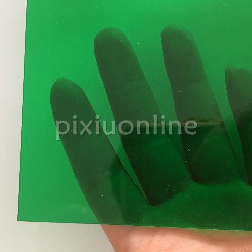 J591b Transparent Acrylic Board Emerald Green Super Clear High Quality 15*15cm Square Plastic Sheets Sale at a Loss USA Canada