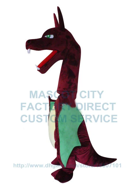 custom red Pterodactyl Pterosauria pterosaurs dragon dino mascot costume adult size high quality carnival fancy dress 3472