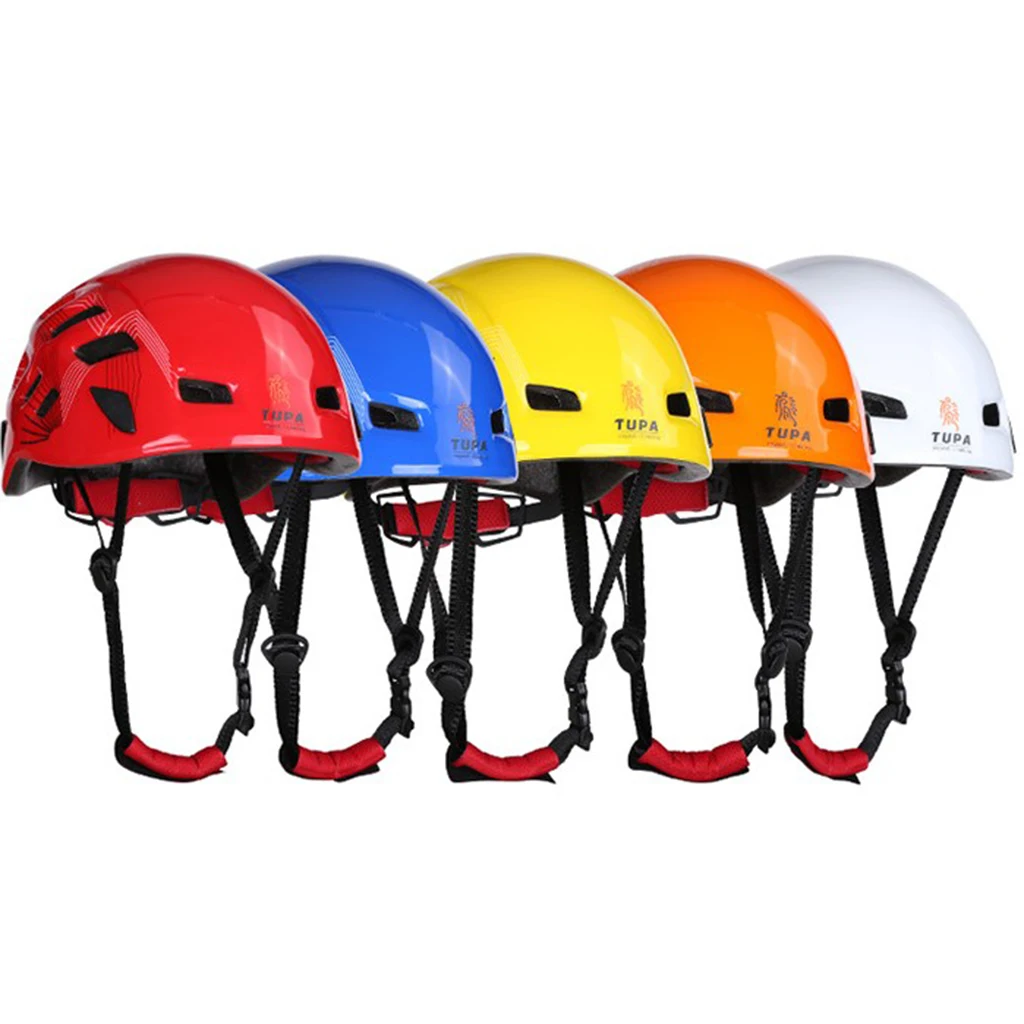 Sportowe regulowane na zewnątrz kask alpinistyczny bezpieczeństwo wspinaczka Rappelling Protect Gear do jazdy konnej wentylowana jazda na rowerze