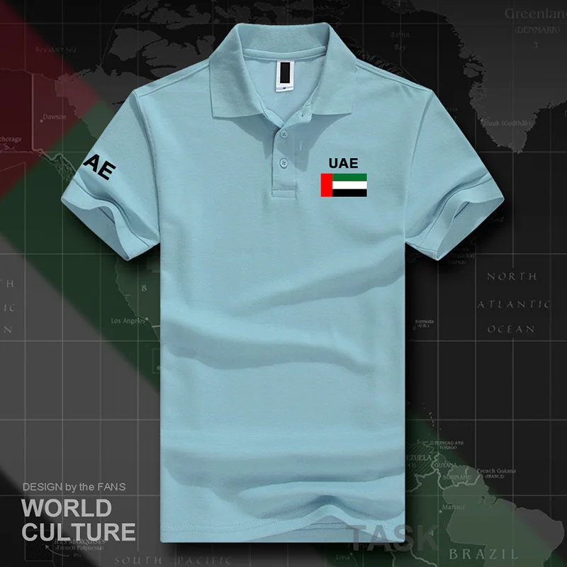 united Arab Emirates polo shirts men short sleeve white brands printed for country 2017 cotton nation team flag new fash ARE UAE