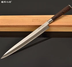 Stainless Steel Blade Ultra Sharp Japanese Fillet Yanagiba Sashimi Sushi Knife For Left Hand Use