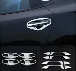 ACCESSORIES FIT FOR KIA OPTIMA K5 JF 2016- CHROME DOOR HANDLE BOWL COVER CUP CAVITY TRIM INSERT CATCH MOLDING GARNISH OVERLAY