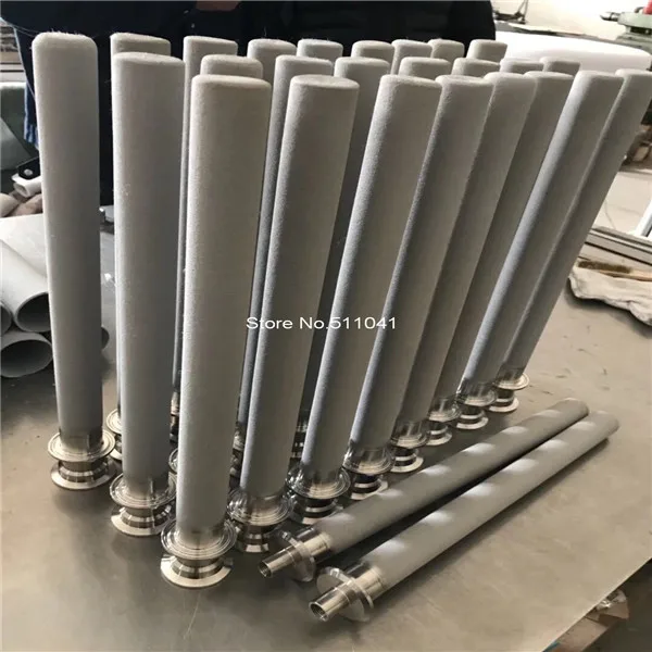 Filtros sinterizados de aço com forma cilíndrica, od32mm, id 26mm, comprimento 300mm, precisão de filtragem 2um e 5um, frete grátis