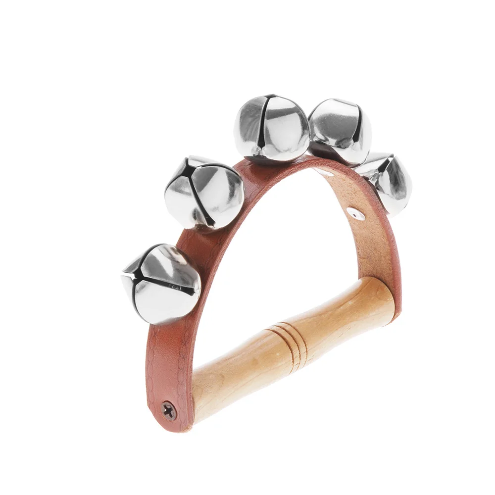 Tambourine Handbell Baby Kid Child Early Educational Musical Instrument Rhythm Beats Shaking Small Jingle Bell Toy  instrumento