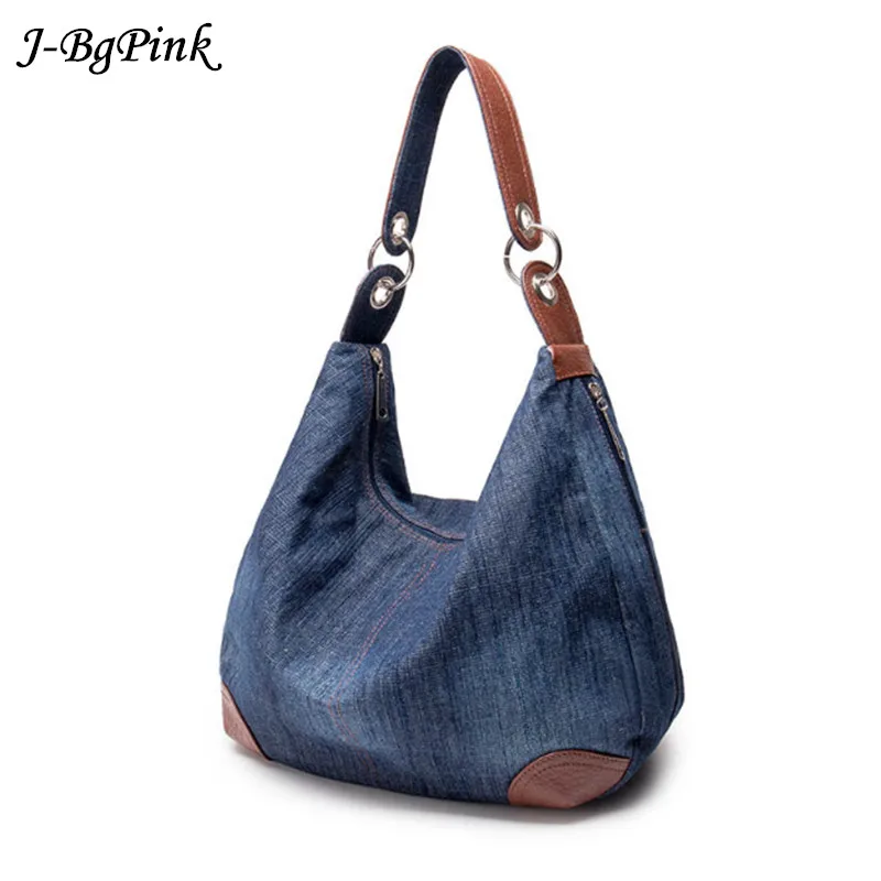 2025 duża luksusowa damska torebka dżinsowa duża torba na ramię niebieska torebka dżinsowa Jean Denim Tote Crossbody damska torba na ramię