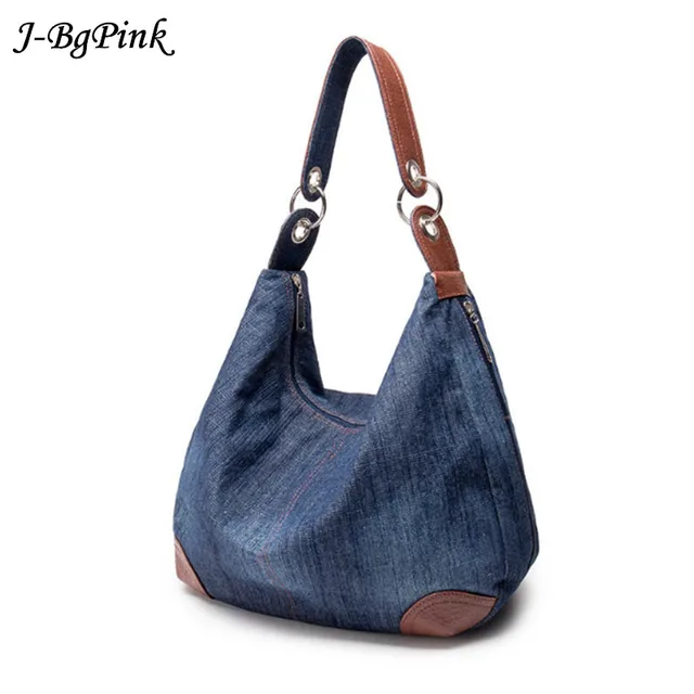 2025 duża luksusowa damska torebka dżinsowa duża torba na ramię niebieska torebka dżinsowa Jean Denim Tote Crossbody damska torba na ramię
