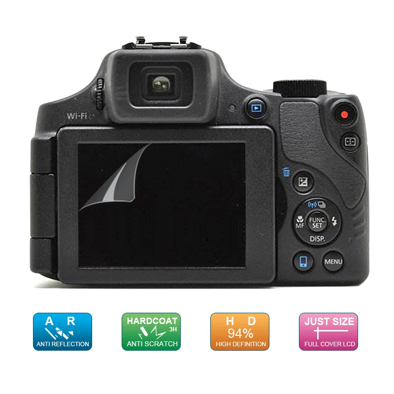 (6pcs, 3pack) LCD Guard Film Screen Display Protector for Canon Powershot SX60 SX70 HS / SX60HS SX70HS Digital Camera