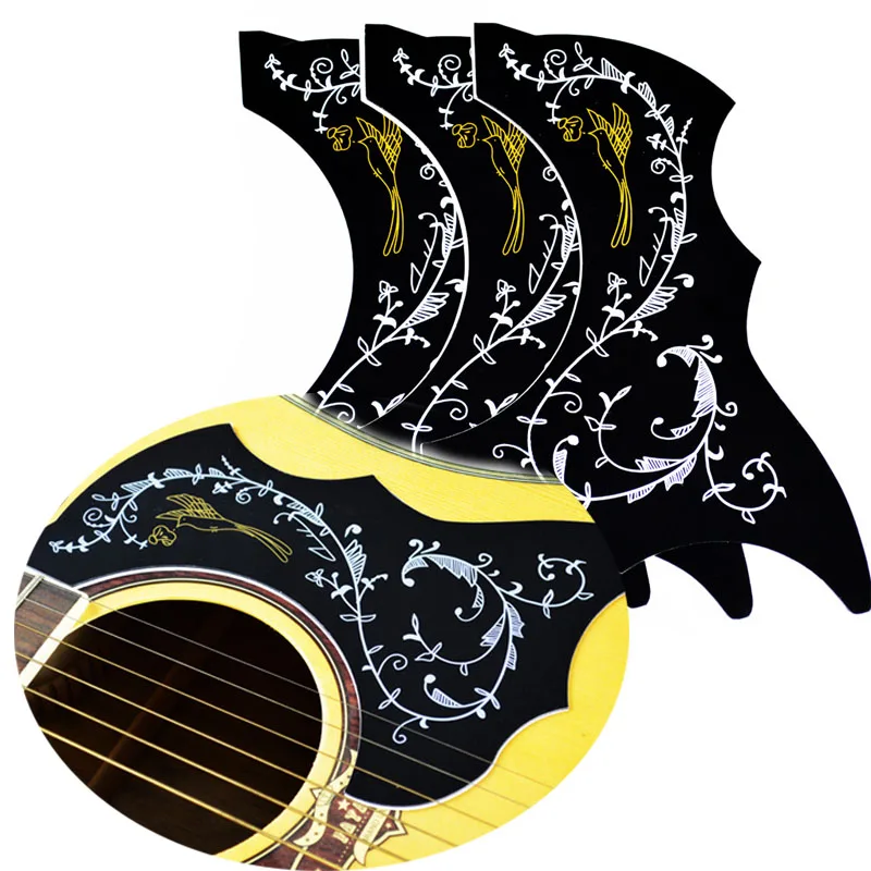 1 PC Acoustic Guitar Pickguard Hummingbird Scratch Plate Adhesive Background Guitar Accessories