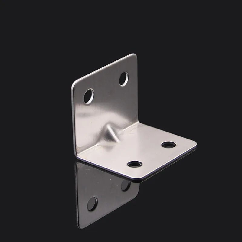 20PCS 31X31X37mm Stainless Steel Right Angle Corner Braces L Shelf Board Fastening Brackets Furniture Connecting Fittings+Screws