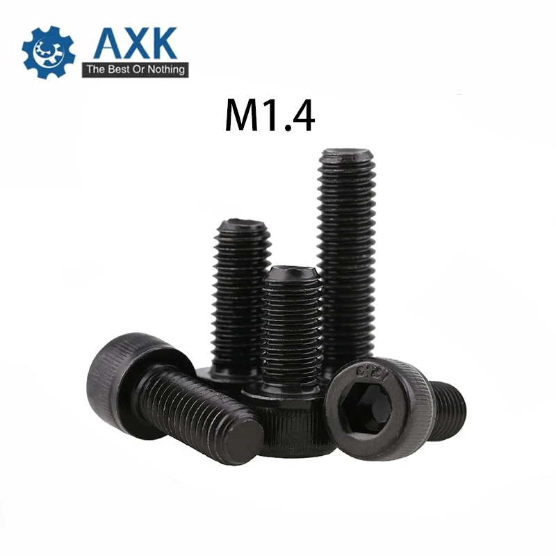 

Screw Bolts Head Cap Hex Socket Alloy Steel Black 100pcs Mm Machine Stainless Round Din 912 M1.4 High Lot (100 Pieces/lot)