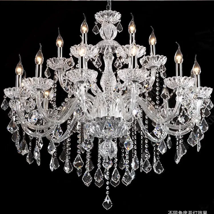 Imagem -03 - Hand Blown Crystal Chandelier Luz Grande Lustres Modernos para Sala de Estar Best Selling