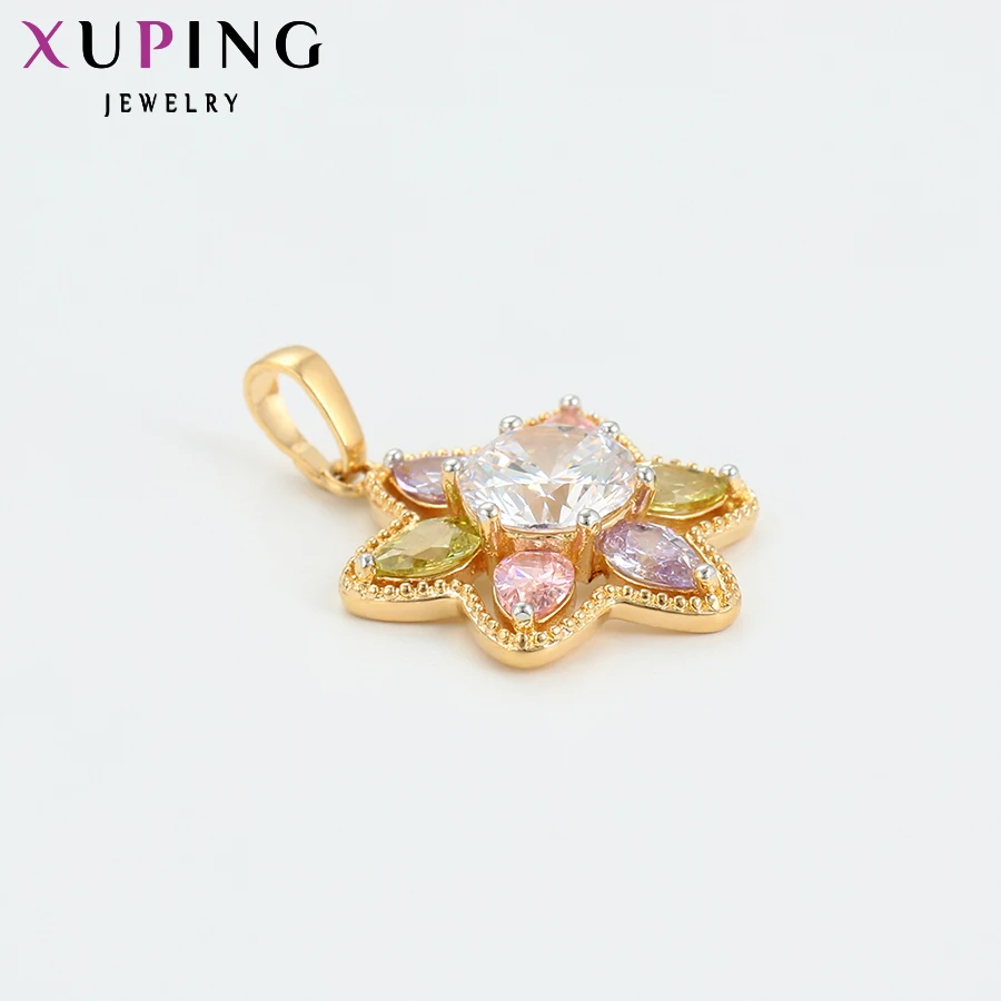 Xuping Jewelry Fashion Elegant Charming New Hexagonal Star Slide Pendant for Women Valentine\'s Day Gifts 34010