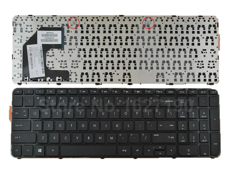 

US Keyboard For HP Pavilion 15-B1420X GLOSSY FRAME BLACK Without Foil Win8 New Laptop Keyboards