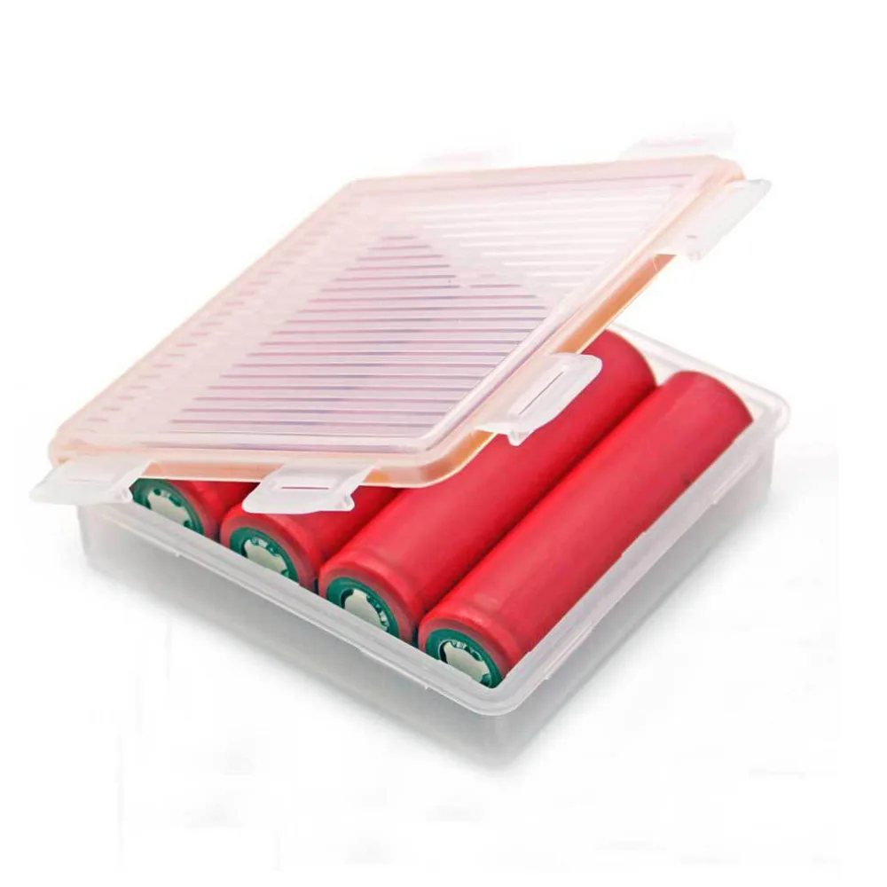 Soshine Hard Plastic Case Holder Storage Box for 4x 18650 Batteries Battery Box Container Organizer Box Case Holder
