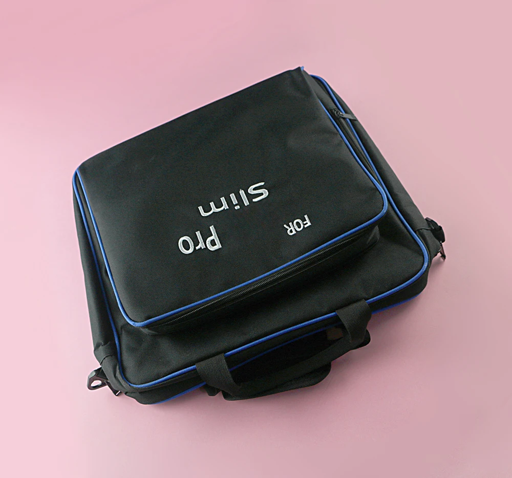 Para ps4 pro/bolsa fina bolsa de transporte de viagem bolsa de ombro protetora para sony playstation 4 slim & pro