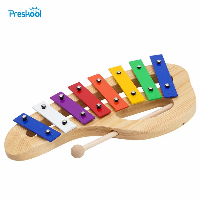 Preskool Education Baby Toy For Children Wooden Piano Toy Portable Knocking Instruments Brinquedos Juguets