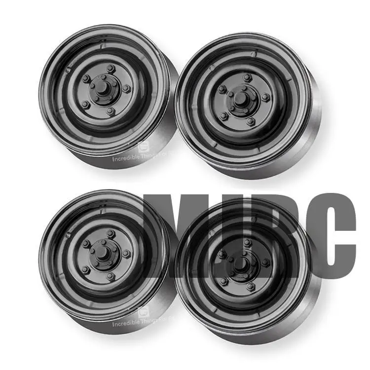 4pcs Rc Rock Crawler Metal Wheel Rim 1.9 Inch Beadlock For 1/10 Traxxas Trx-4 Axial Scx10 90046 Tamiya Rgt Cc01 D90 D110 Tf2