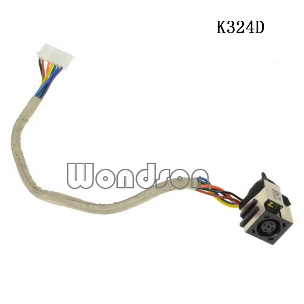 

New DC Cable For Dell Studio 15 1535 1555 1558 1536 1557 1537 DC Power Input Jack with Cable - K324D 0K324D w/ 1 Year Warranty