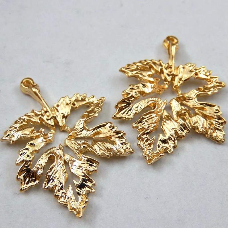 15pcs Gold Color Alloy Tree Leaves Charm Pendant Bohemia Jewelry Finding Making For Necklace Bracelet 18*27mm Women Gift