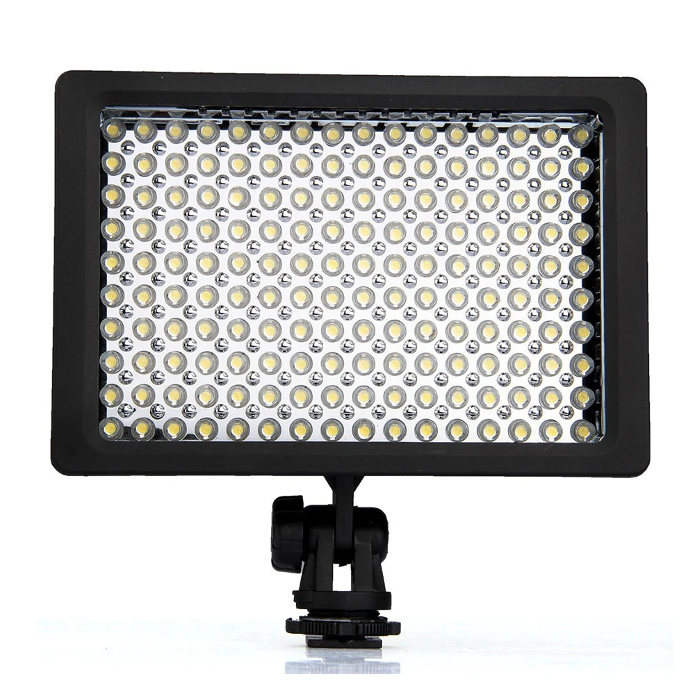 LD-160 9.6W Lighting LED Video Light Photo Studio Camera Light Illuminator 5400 / 3200K Dimmable for Canon Camera