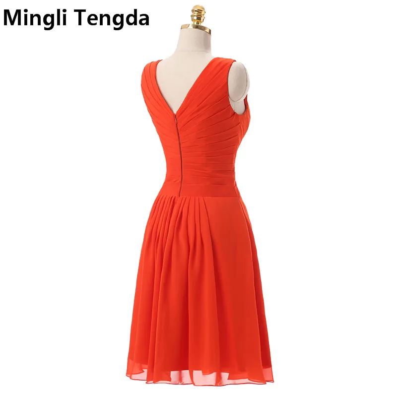 Mingli Tengda – robe de fête perlée, courte, rouge, en mousseline, sur mesure, pour adolescents, nouvelle collection 2017