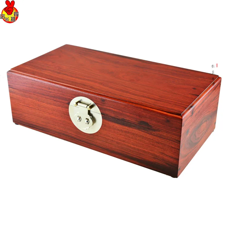 The gift of Venus casket tenon structure mahogany furniture decoration craft of India lobular Rosewood jewelry box single board