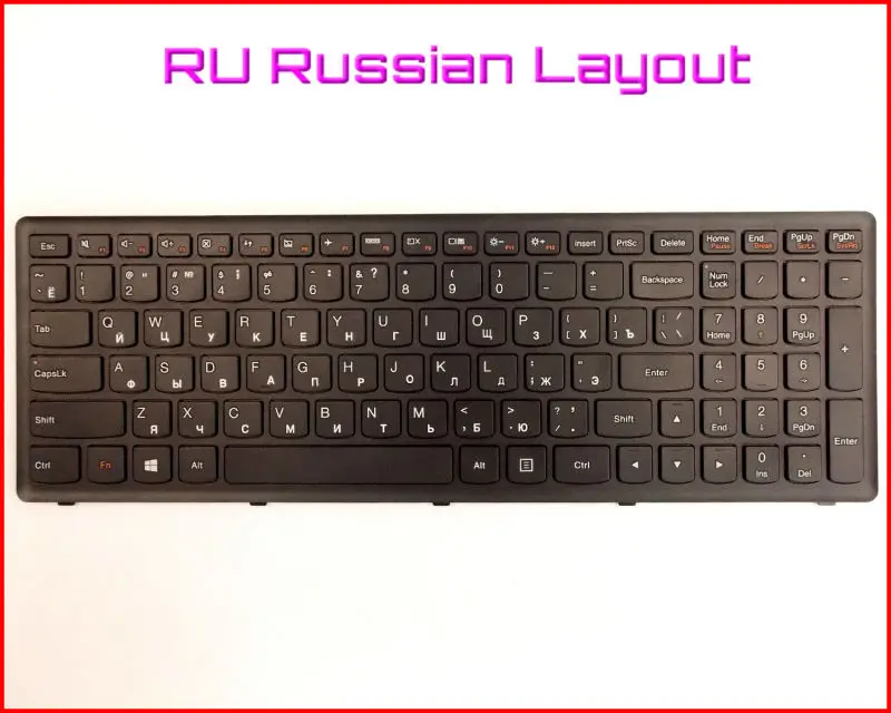 New Keyboard RU Russian Version For Lenovo Ideapad S500 S500-IFI,S500-ITH S510 S510P Touch 15.6