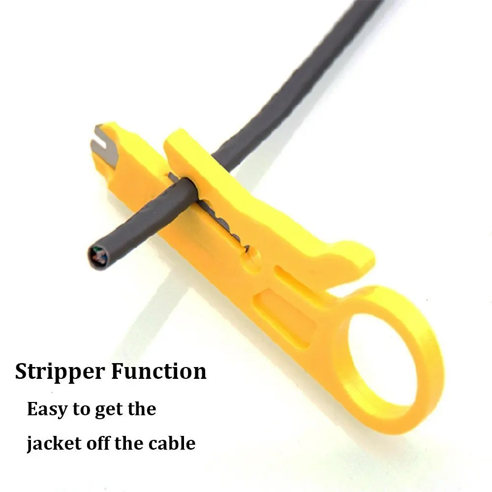 2pcs/lots Cable Cutter Automatic Sale Cable Simple Mini Plier Practical Punch Down Network UTP Cable Cutter Stripper Hand Tools