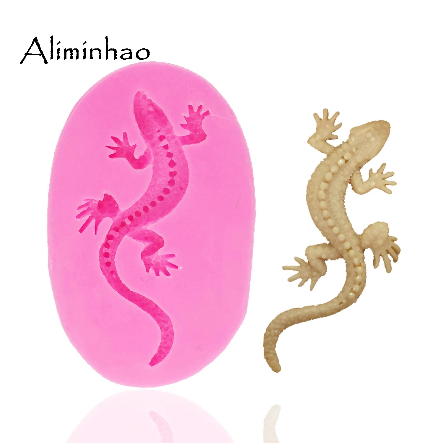 DY0028 Gecko snake lizard DIY Silicone Mold Sugarcraft dessert Candy Chocolate Molds Fondant Cake Decorating Tools