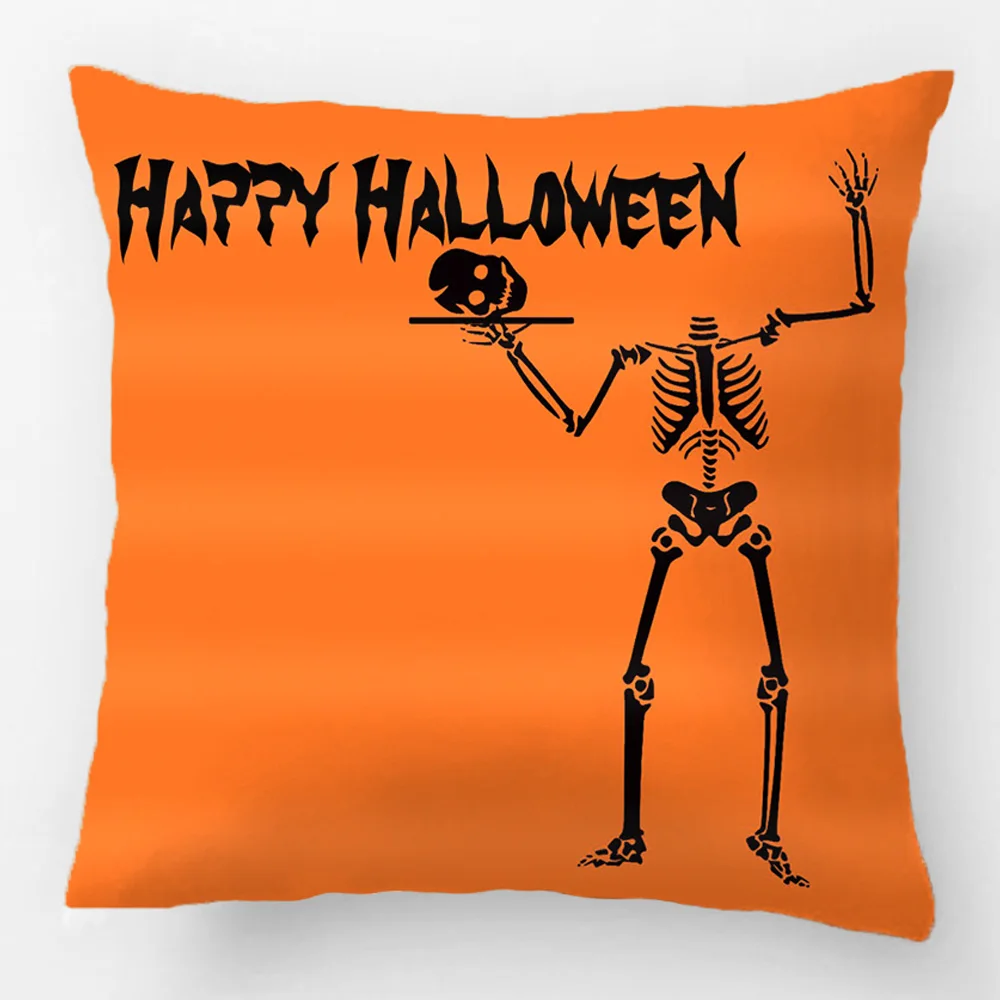 

Fun Happy Halloween Skeleton Wedding Decorative Cushion Cover Pillow Case Customize Gift By Lvsure For Car Sofa Seat Pillowcase