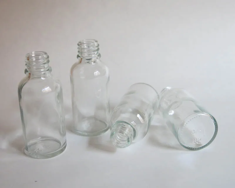 100pcs wholesale 30ml Clear Glass Brush Bottle Wholesale, 30ml Clear Glass Bottle, Clear Essetial Oil Bottle with Serum Brush