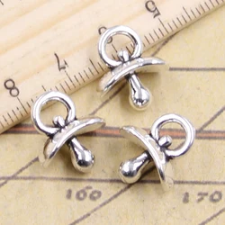 10pcs Charms Baby Pacifier Binky Teether 16x14x8mm Tibetan Silver Color Pendants Antique Jewelry Making DIY Handmade Craft