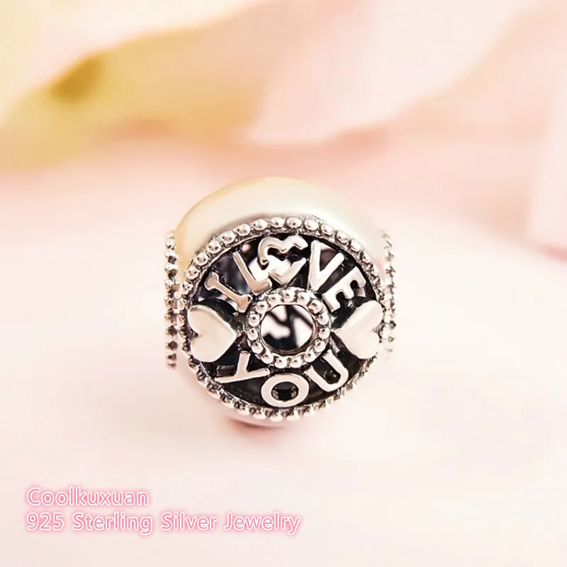 

Valentine's Day Authentic 925 Sterling Silver Talk About Love Beads Charm Beads Fit Pandora Charms Bracelet Diy Jewelry