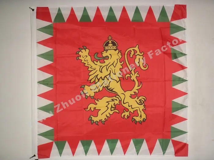 Bulgaria Tsar Flag 120X120cm 4x4FT 120g 100D Polyester Double Stitched High Quality Free Shipping 2X2FT 21X21CM