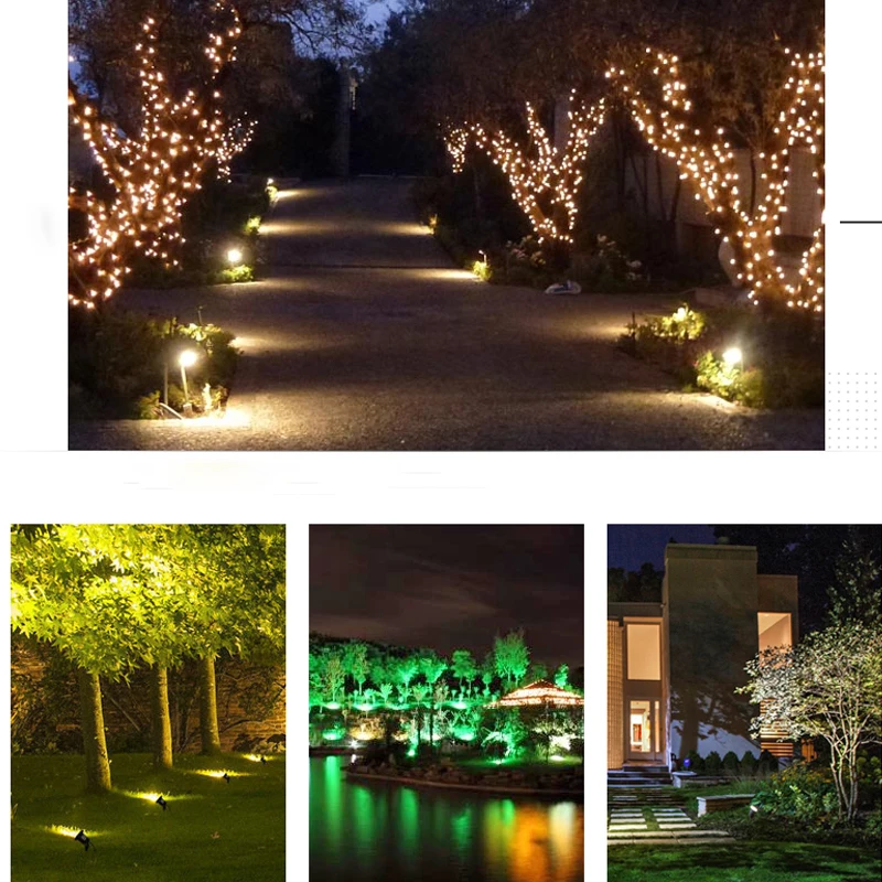 10 Stück Wasserdichte Spike-LED-Gartenleuchten 12V 110V220V Landschafts-Spotlicht IP65 Outdoor LED-Spike-Licht 3W 5W Gartenlampe – Detail 15