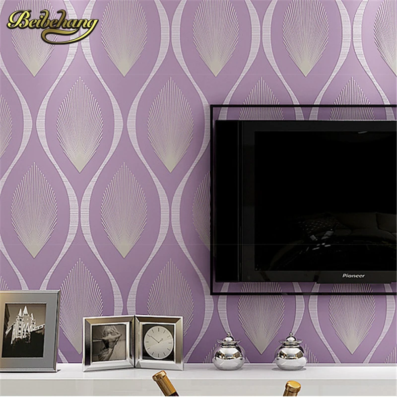 

beibehang Simple 3D stereoscopic environmental non-woven wallpaper bedroom living room TV background wall personalized lines